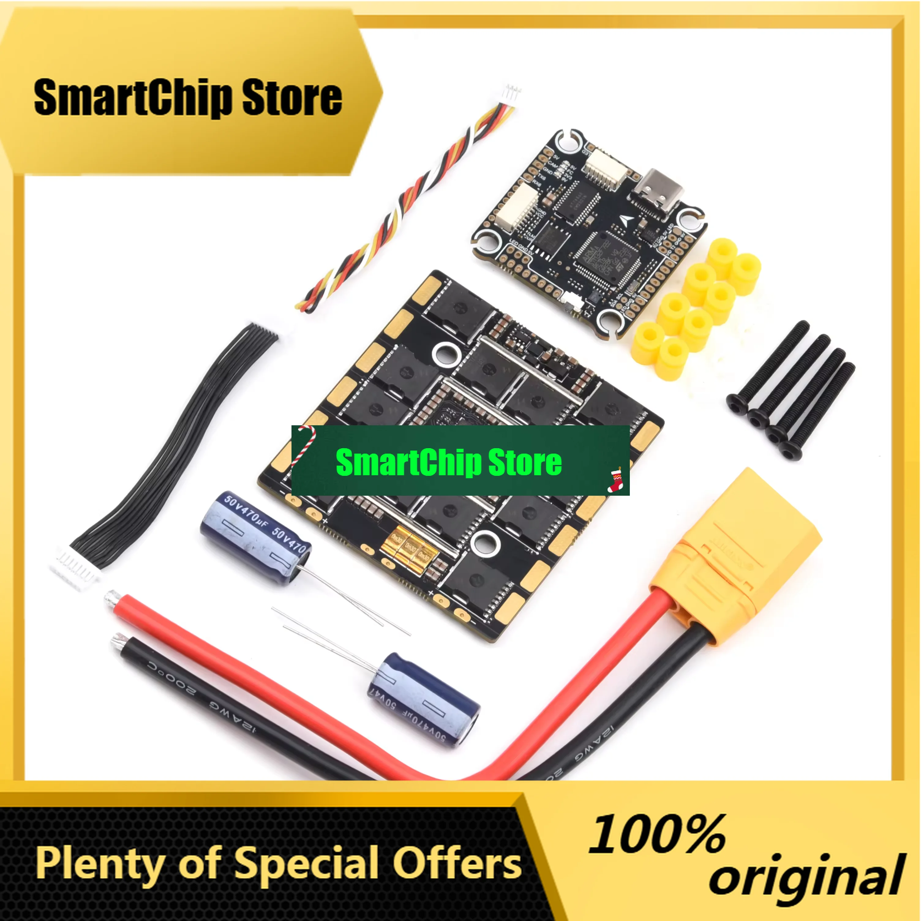 SmCpF722 8S 100A Stack ICM42688P F722 Flight Controller 100A 4in1 ESC 30.5X30.5mm 3-8S For FPV Drones