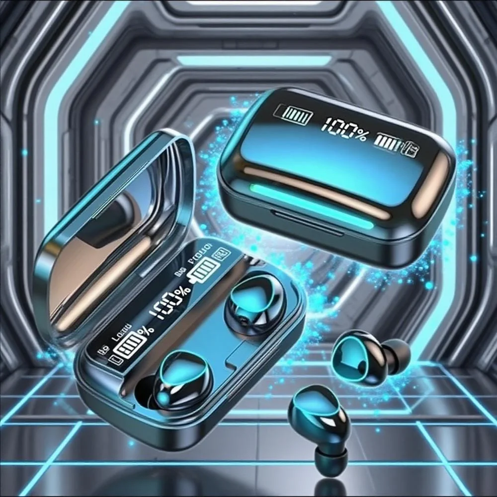 M10 TWS Bluetooth Wireless Earbuds – Waterproof Sports Headphones Compatible with All Smartphones