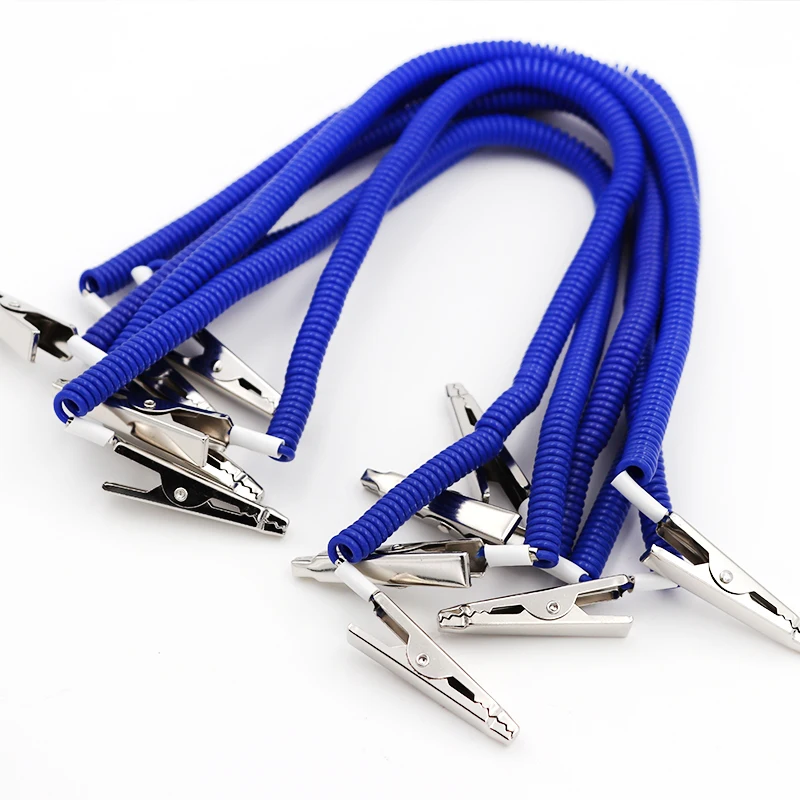 6 Pcs Dental Patient Oral Scarf Bib Clips Napkin Holder Chains Flexible Stainless Steel Crocodile Clip Dentistry Material