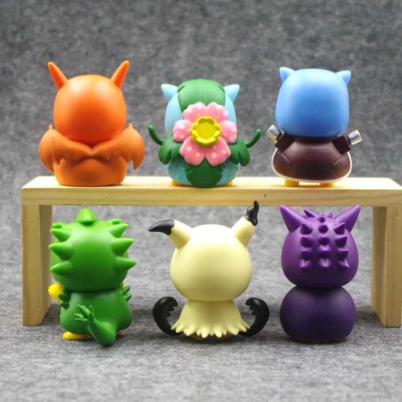 Figura de Pokémon de regalo, Pikachu Cos Charizard Bulbasaur Blastoise Gengar, caja ciega, figura de Anime, muñeca