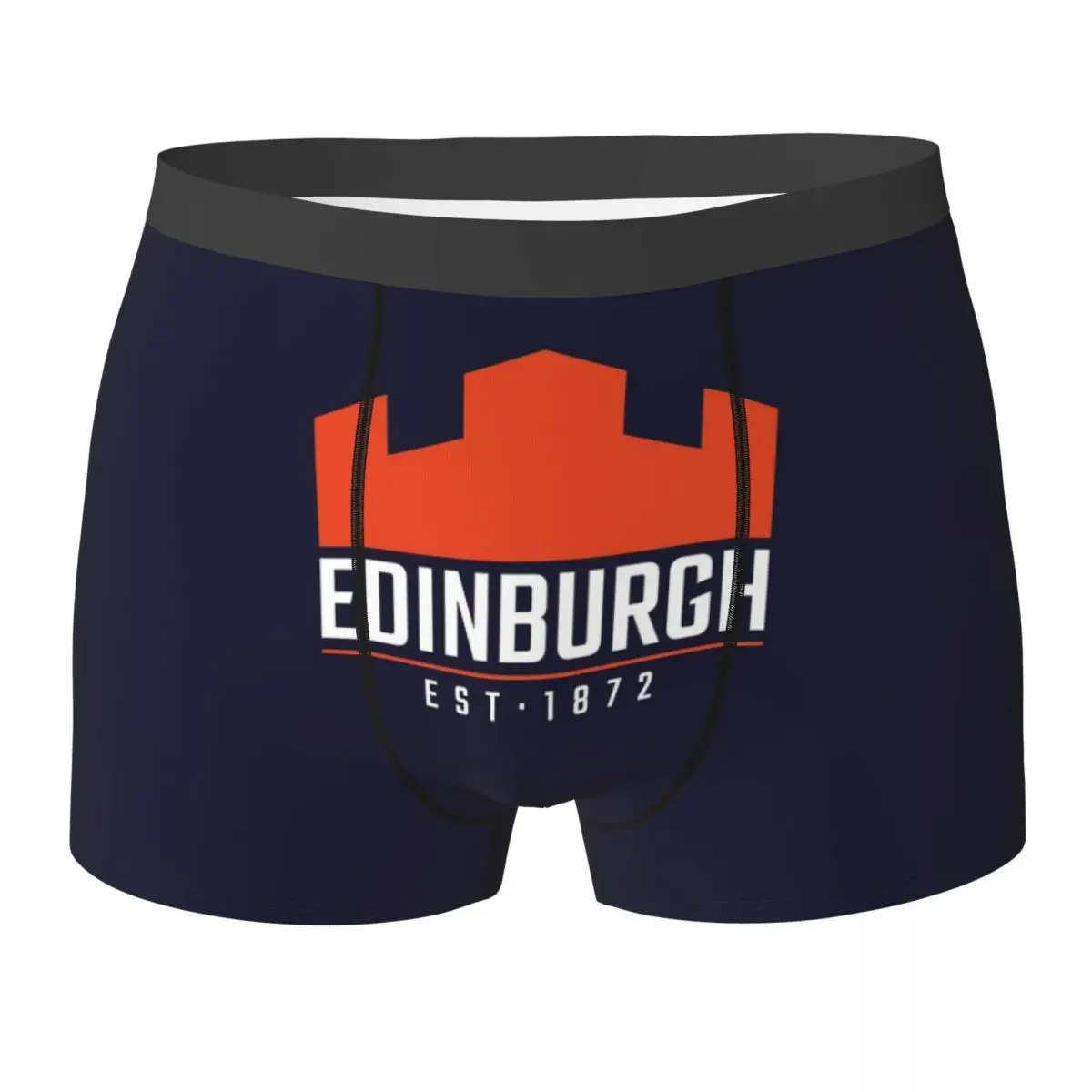 Boxer Underpants Shorts The Edinburgh Rugby Logo Panties Male Comfortable Underwear for Homme Man Boyfriend Gift