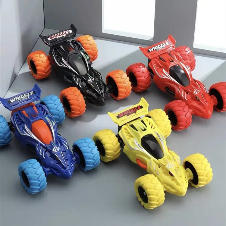 Children's Rapid Dump Truck With Dragon Head Twist Rear Pull Double-Sided Vehicle Inertia Anti Fall Model Boys' Toy Car