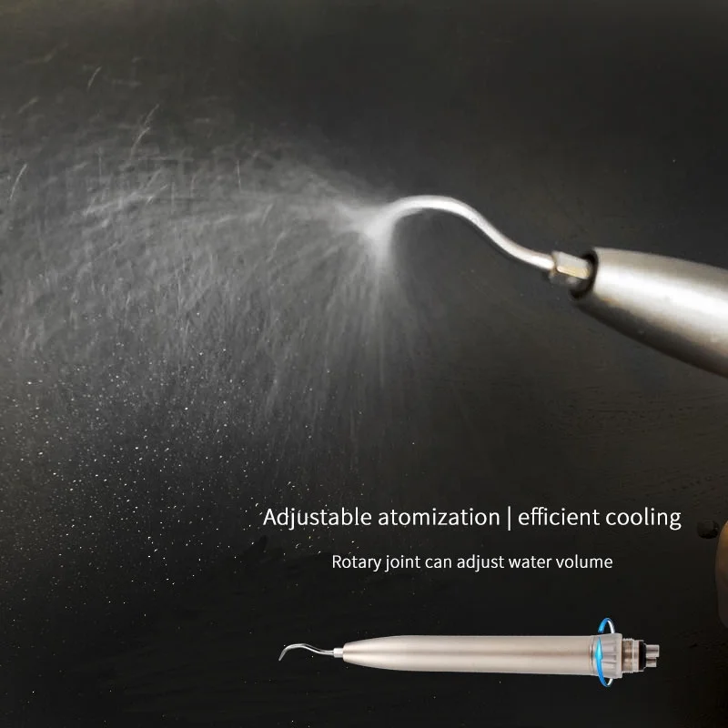 Brand New Dental Air Scaler Handpiece with 3 Tips Atomization Adjustable Teeth Whitening Device for Oral Care