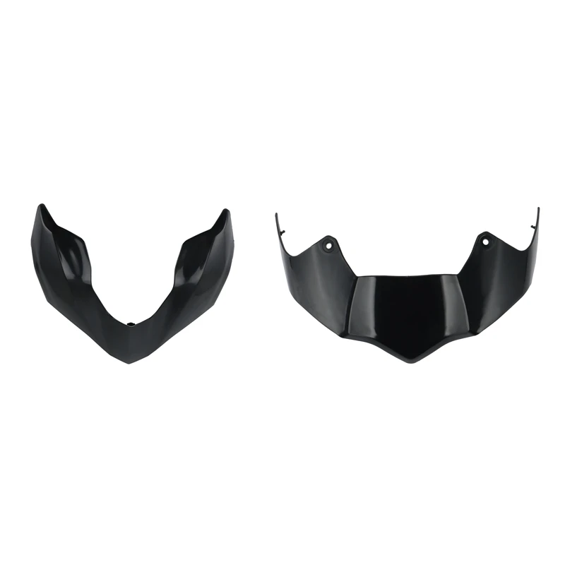 

2 Pcs Motorcycle Accessories: 1 Pcs Headlight Upper Cover Front Beak Nose Fairing & 1 Pcs Lower Front Headlight Cover