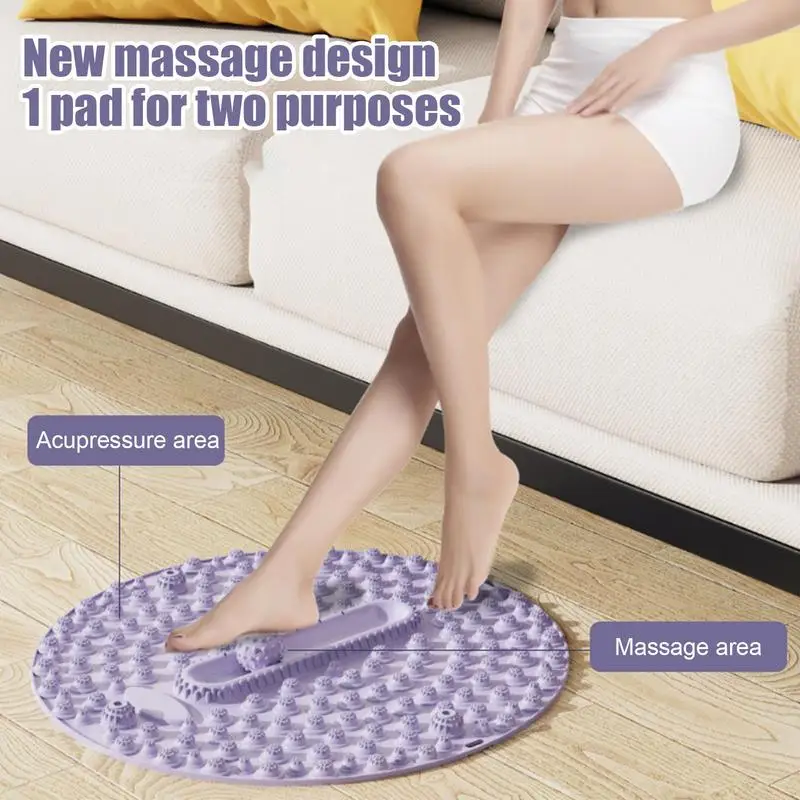 Foot Massage Mat Relaxing Feet Pressure Point Pad Portable Foot Massager Mat High Elasticity Foldable Pressure Point Relaxes