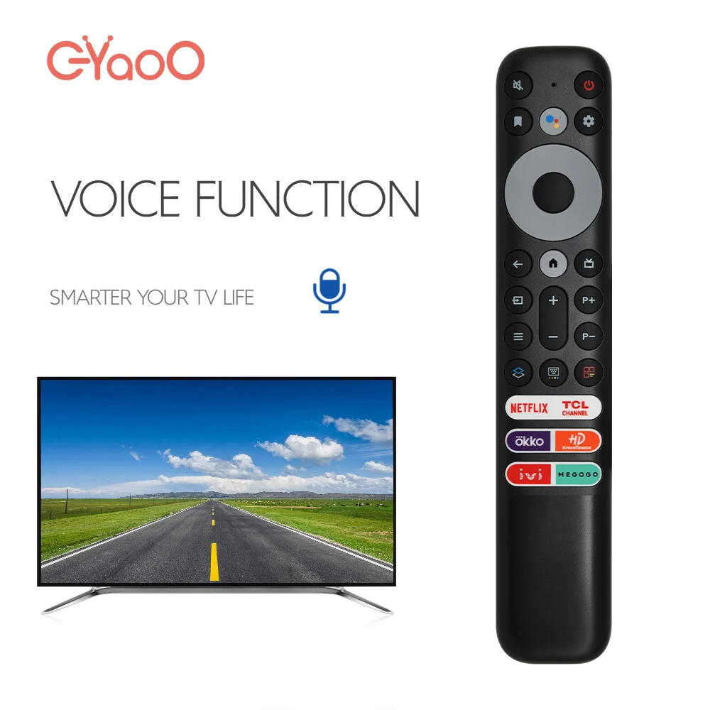 RC902V FMR5 Replacement Voice Remote Control  Suitable for TCL Smart TV Compatible with 43P725 50P725 55P725 65P725 75P725