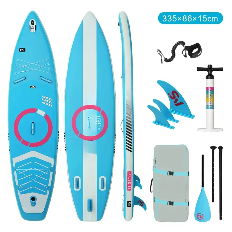 لوح مجداف وقوف لمقعد كاياك قابل للنفخ، لوح مجداف لركوب الأمواج #5