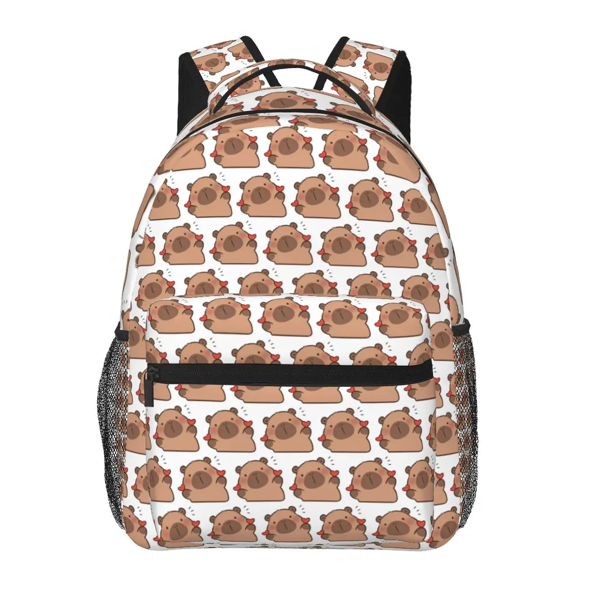 

Cute Capybara Be Cappy Student Backpack School Bag Hiking Travel Daypack for Boys Girls Fashion Bookbag Shoulder Bags