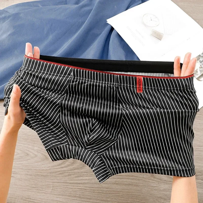 

Men's Sexy Boxer Briefs - Soft Comfort Underwear, Breathable Lingerie Shorts, Fashion Knickers for Men, Elastic Waist Underpants