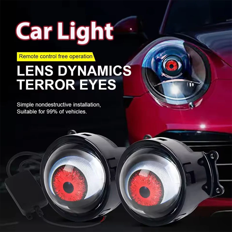 

Динамические светодиодные автомобильные фары с дизайном «Глаз дьявола» и «Оленький глаз» • Крутая декоративная фара в сборе • Модифицированные автомобильные аксессуары