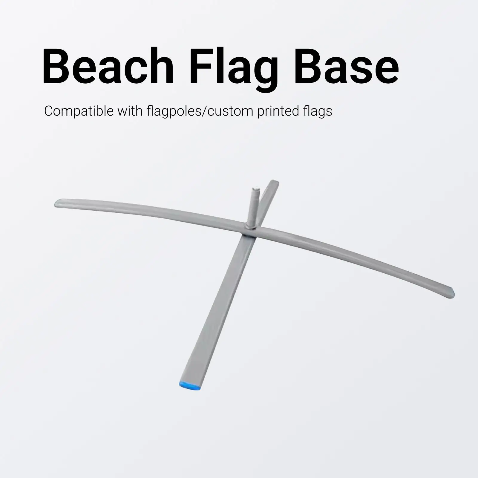 X Base Support Bracket for Beach Flag Pole, Feather Flag Base Holder for Outdoor Events