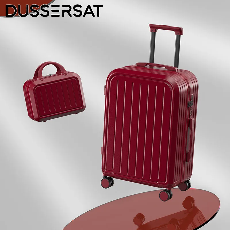 

Red Carry-On Luggage Suitcase 20 22 Inch Cabin Luggage, 24 26 28 Inch Large Capacity Spinner Wheels, Lightweight ABS+PC Suitcase