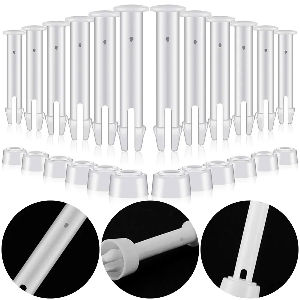 12 عبوة من دبوس المفاصل البلاستيكي مع مجموعة الأختام المطاطية، دبوس حمام السباحة الطويل، دبوس حمام السباحة لجزء استبدال حمامات السباحة #1