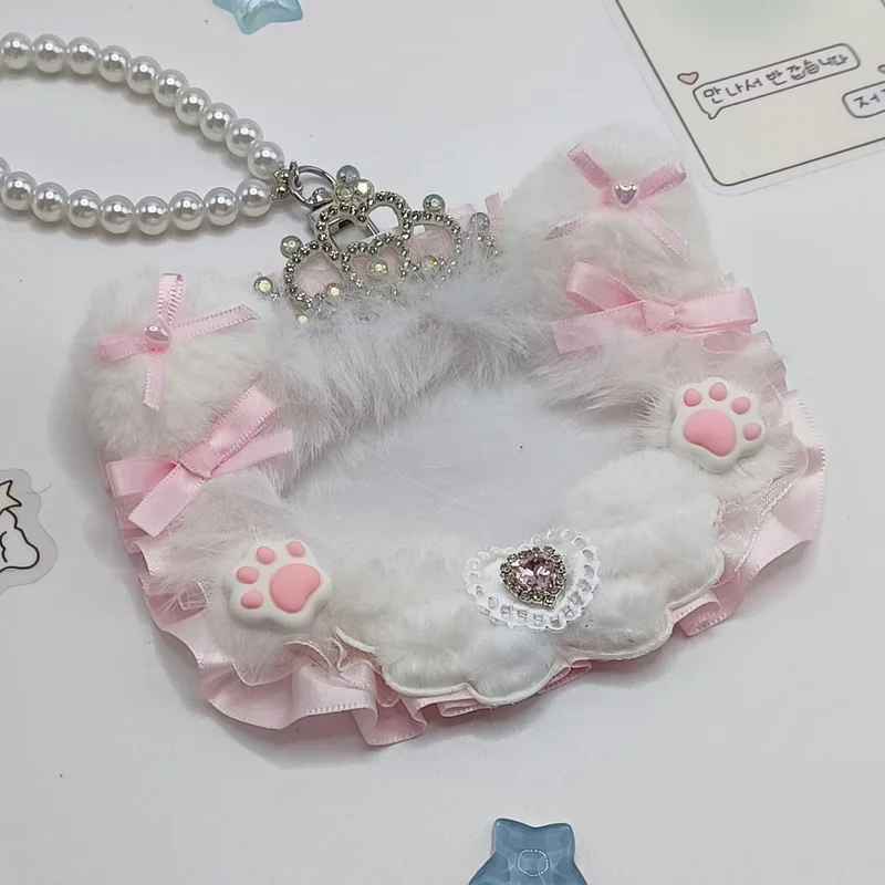 Top Loader for Photo Card Lace Kpop Toploader Pc Decorating Photocard Holder Id Card Holder Poca Sleeves Horizontal Ido