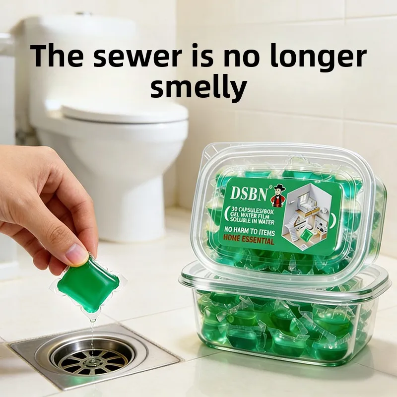 Sewer deodorization coagulation beads toilet floor drain deodorant coagulation beads anti-return odor artifact pipe deodorizatio