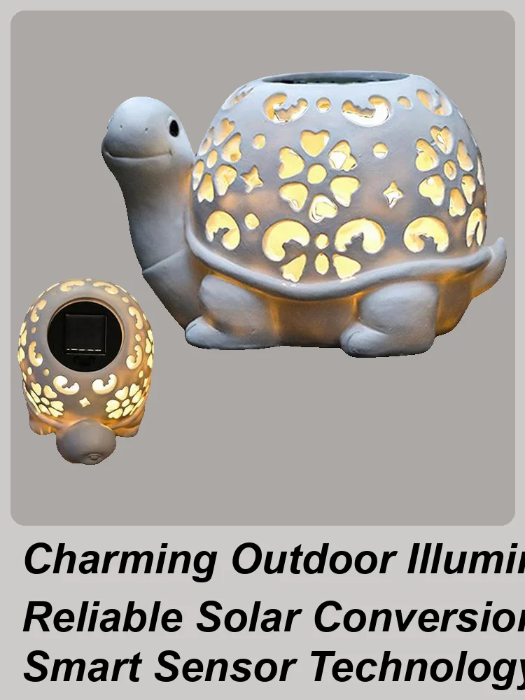 

Solar Lights Outdoor Waterproof LED Turtle Lantern Solar Garden Lights Animal Figurines for Yard Patio Porch Lawn Pathway