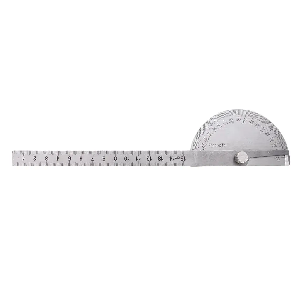 Machinist Engineer Tool 180 Degrees Steel Protractor Precision Swing Arm Angle Ruler Gauge for Mechanical Use