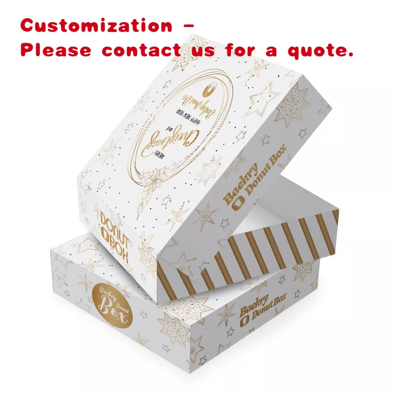 

custom.LOKYO Custom Size Disposable Packaging Paper Cupcake Donut Box Printing Matt Lamination Folder Type fo