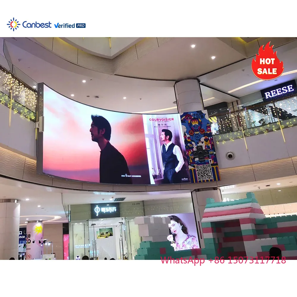 

P1.8 P2.5 Внутренняя светодиодная панель экрана для торгового центра Розничный магазин Витрина магазина Рекламная светодиодная стена