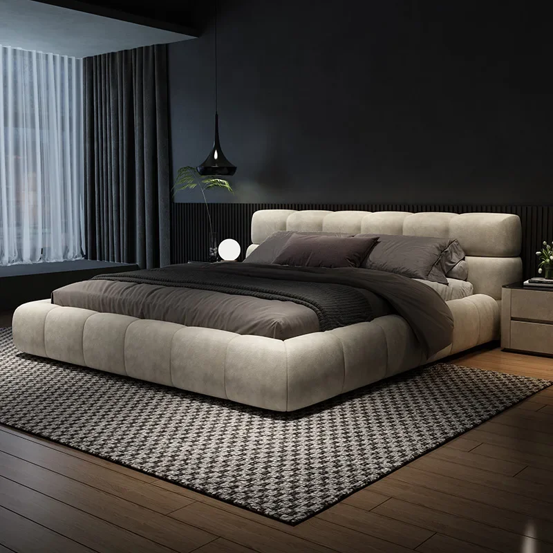 

Space Savng Double Bed Luxury King Size Bed Cadre De Lit Hut Child Bed Racks Frame Beds Service Throne Double Trendy Furniture