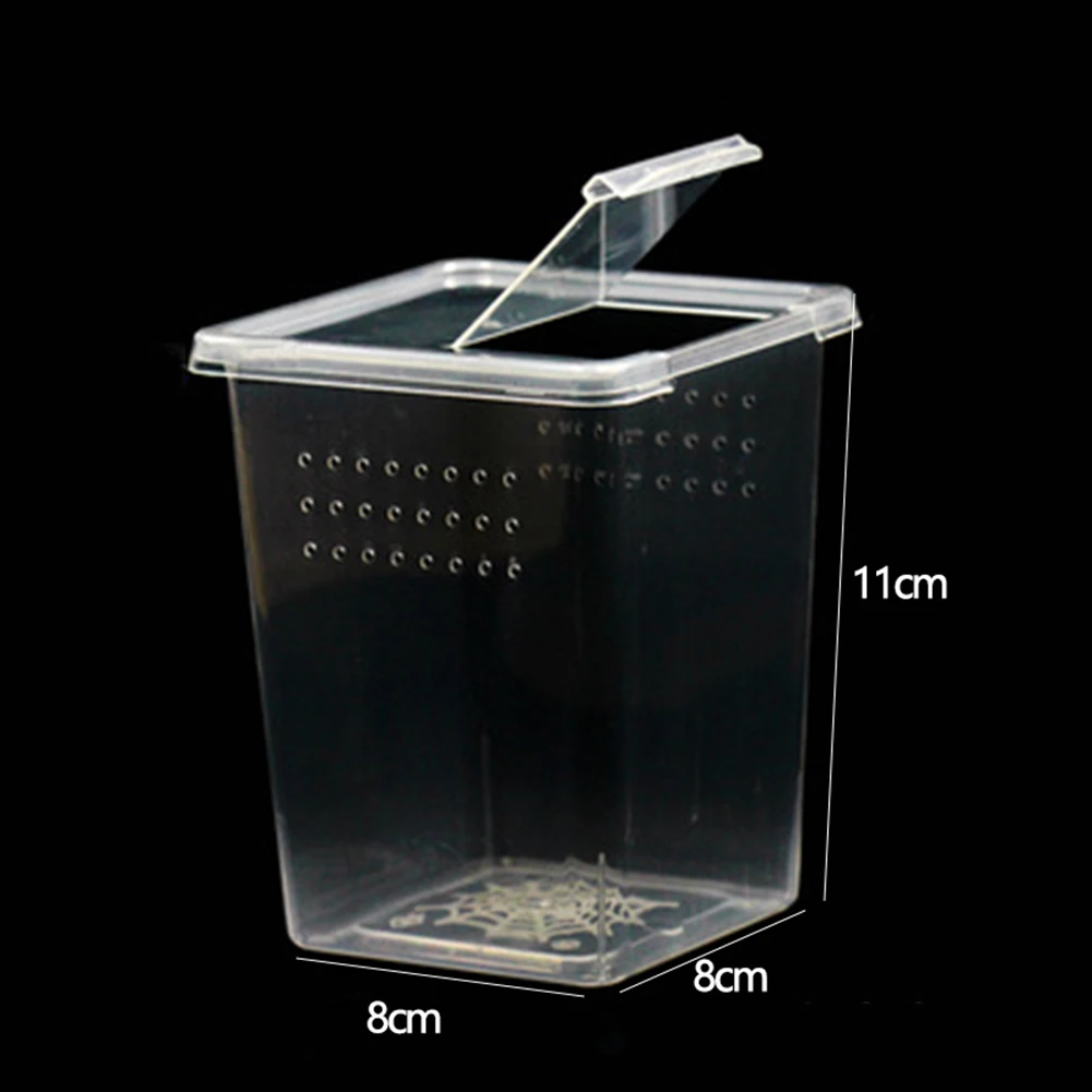 Reptile Breeding Box With Flip Cover Transparent Breathable For Frogs Snake  Prevent Jailbreak Facilitate Feeding Wholesale