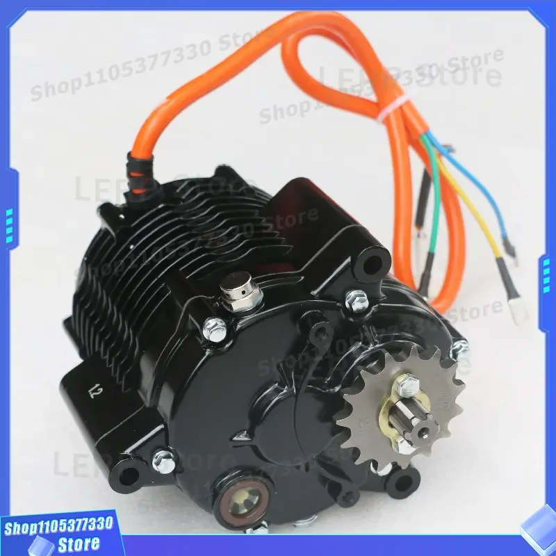 1500W 2000W High Power Mid Mounted Gear Motor Electric Motorcycle Off Road Vehicle Modified YM 120 Electric Bike Conversion