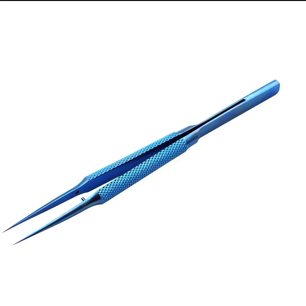 Titanium Alloy Precision Flying Wire Blue Tweezers For Mobile Phone Soldering Motherboard BGA Fingerprint Repair Tool Set