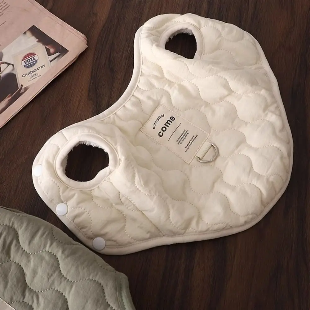 New Thick Warm Winter Pet Dog Vest Cotton with D-ring Pet Jacket Solid Color Pet Costume Puppy Coat for Small Medium Pet