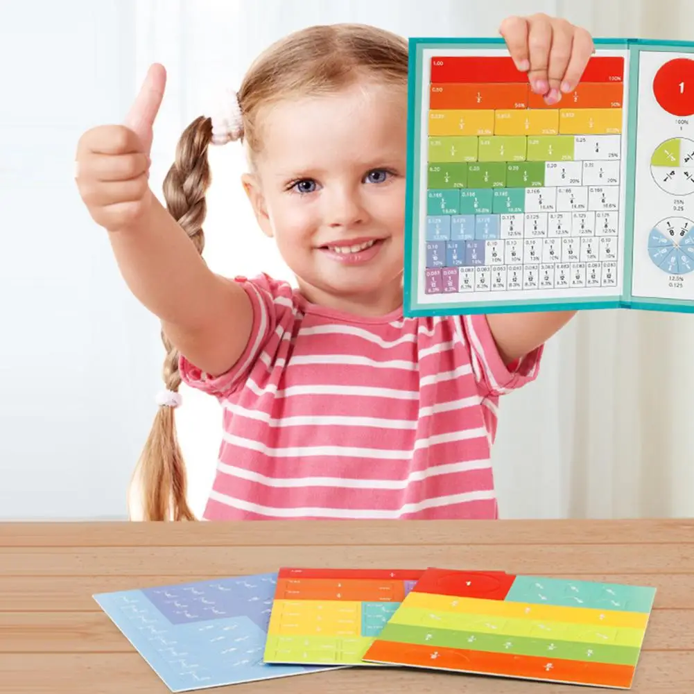 Magnetische Fractietegels Cirkels Kinderen Fractie Leren Set Educatieve Wiskundige Manipulatiemiddelen Ingesteld Met Magnetisch Voor Elementair