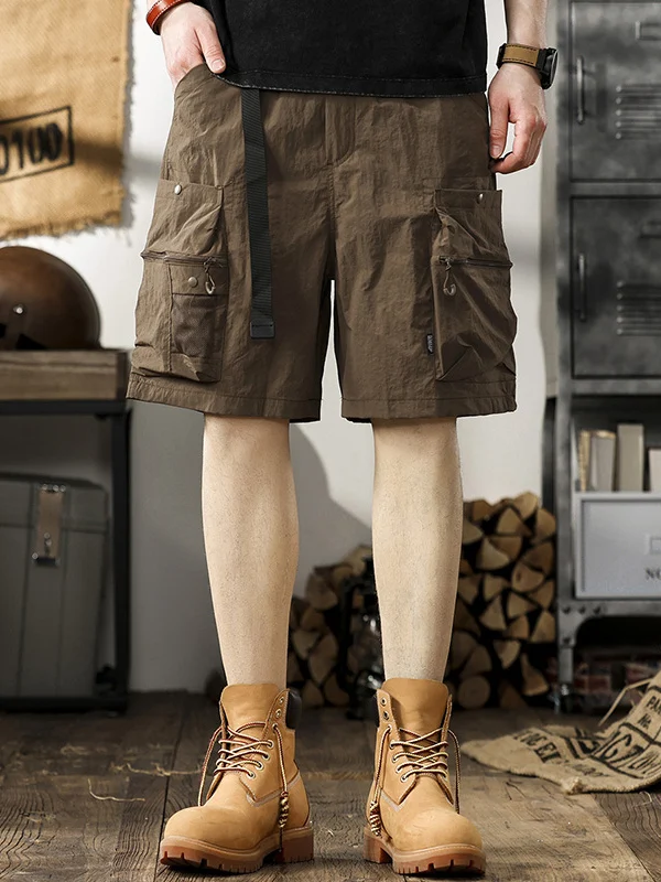 

Американские функциональные рабочие брюки для мужчин: легкие, тактические, для охоты, водонепроницаемые, быстросохнущие, с множеством карманов, длиной до колена.