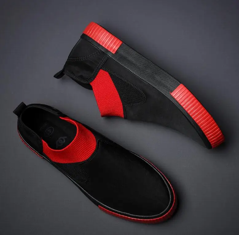 Men Casual Shoes Spring Summer Breathable Fabric Slip-on Loafers New Street Cool Men Flat Skateboard Shoes