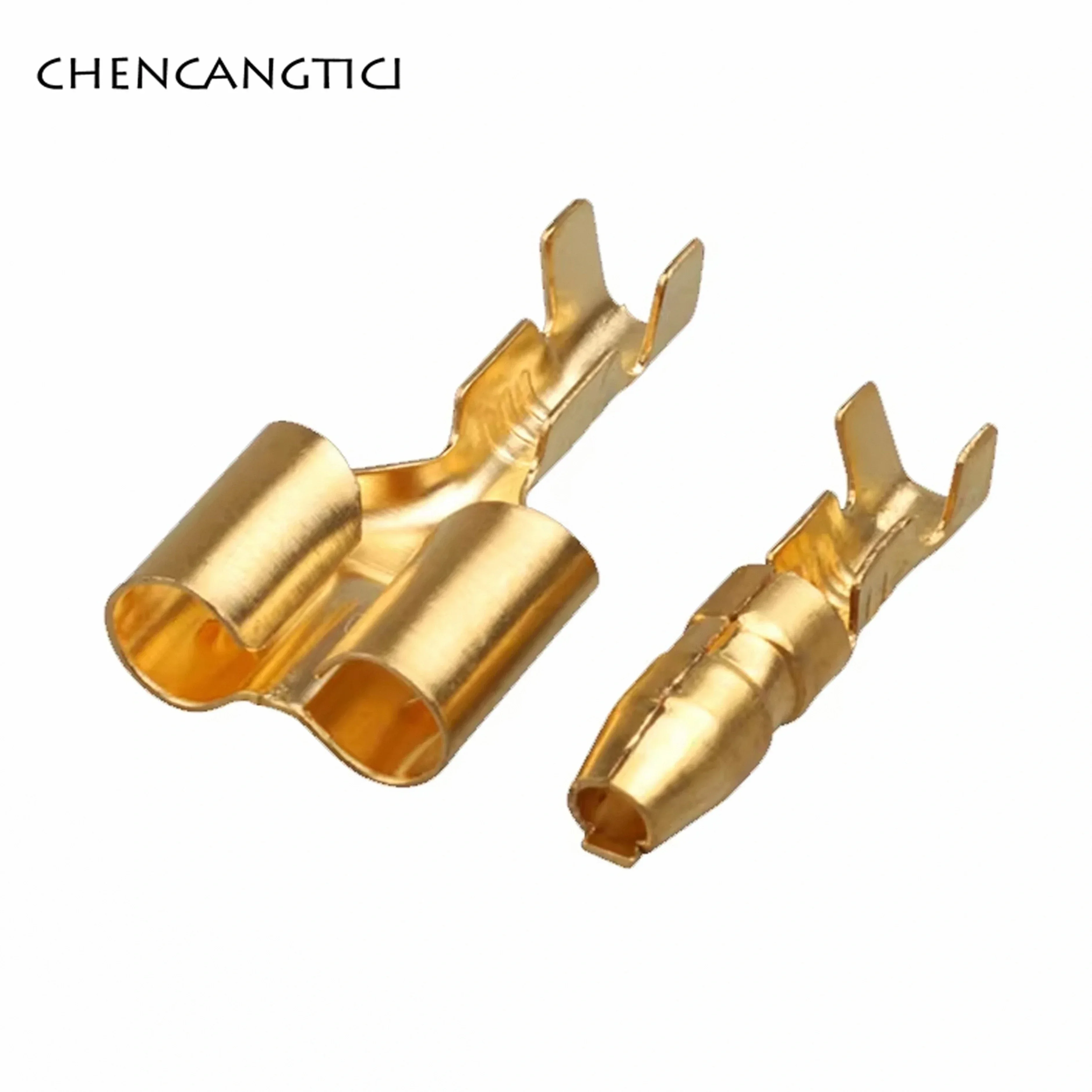 50 Uds 2 macho 1 hembra Pin de empalme de acoplamiento conector tipo bala Terminal de engarzado suelto para enchufe eléctrico de cable automático ST 730177 -1