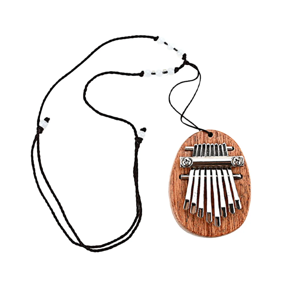 

Portable Wooden And Metal Kalimba Thumb -Key Mini Small Finger Instrument With Lanyard For School Party Leisure Music