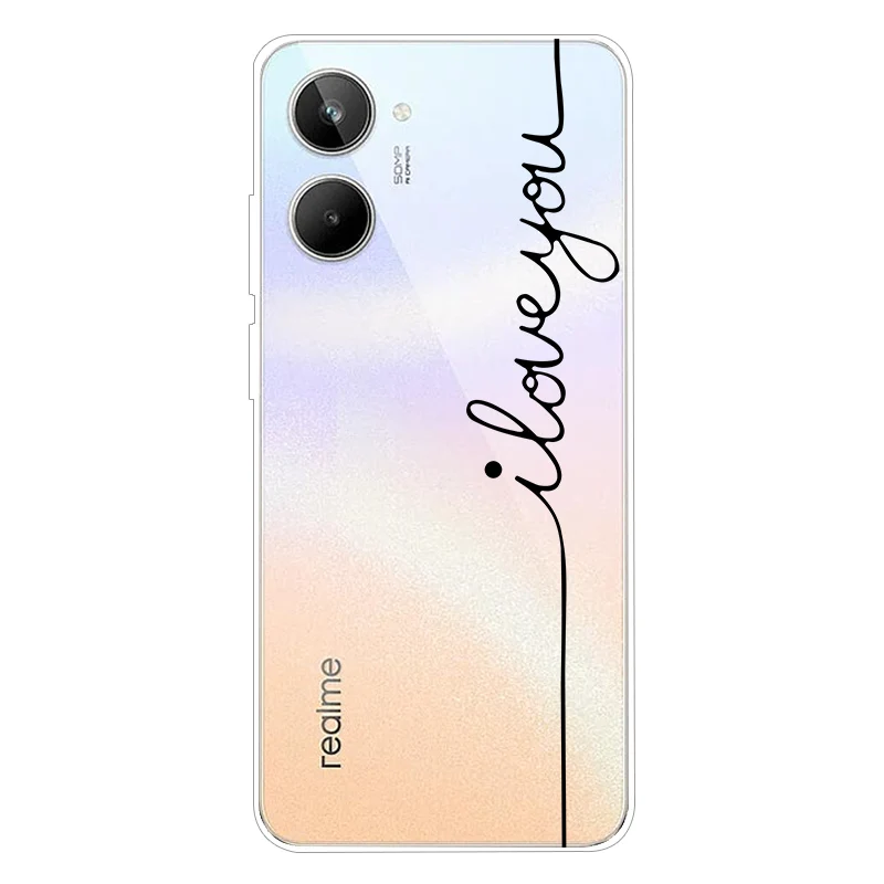For Realme 10 Pro Case TPU Silicone Soft Cartoon Clear Case for Realme 10 Pro Plus Phone Cover Realme10 Pro Transparent Coque