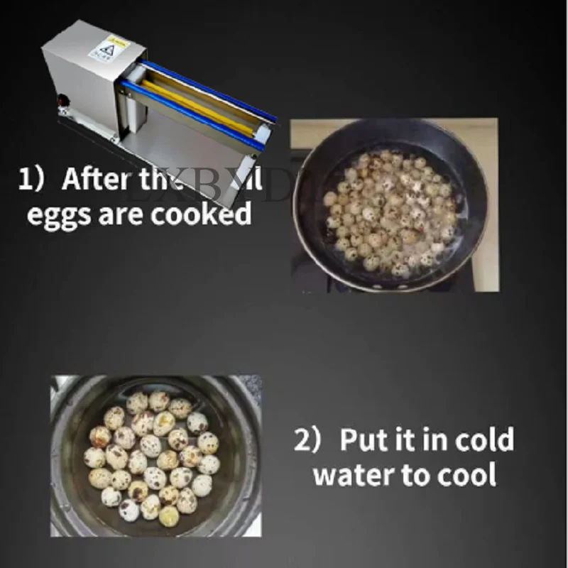 220V High Quality Stainless Steel Automatic Transfer Quail Egg Shelling Machine Cooked Quail Egg Peeling Machine