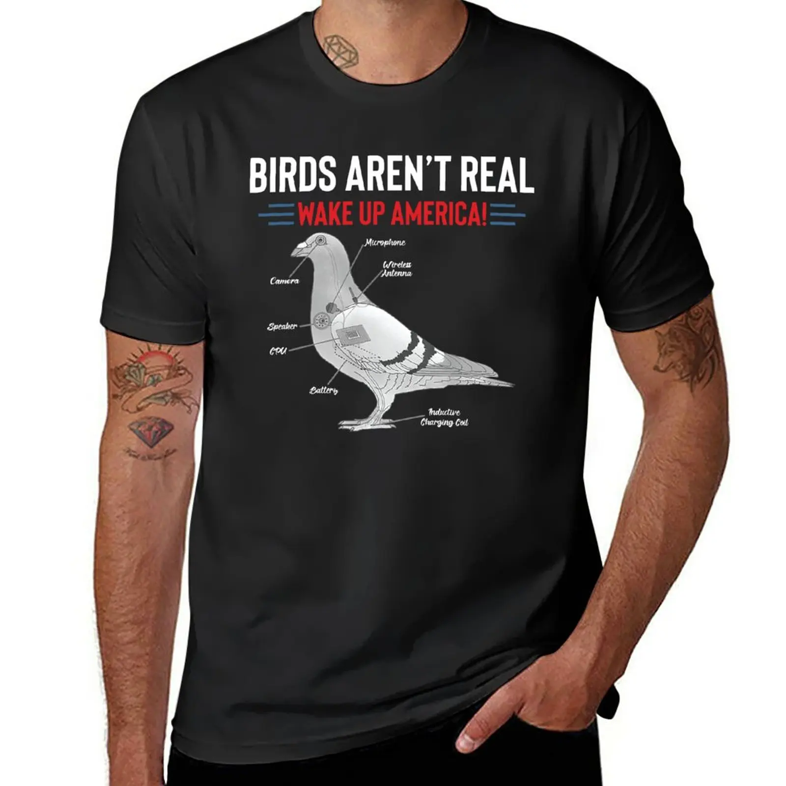 

Birds Aren’t Real Wake Up America T-Shirt quick drying shirt quick-drying t-shirt mens t shirts