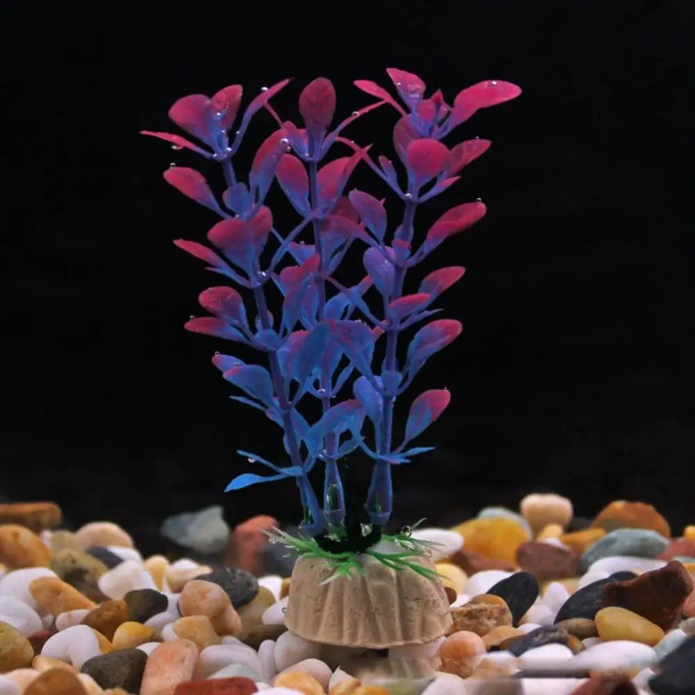 Artificial Aquarium Decor Plants Water Weeds Ornament Plastic Aquatic Plant Fish Tank Decorate Accessories Aquarium Accesories