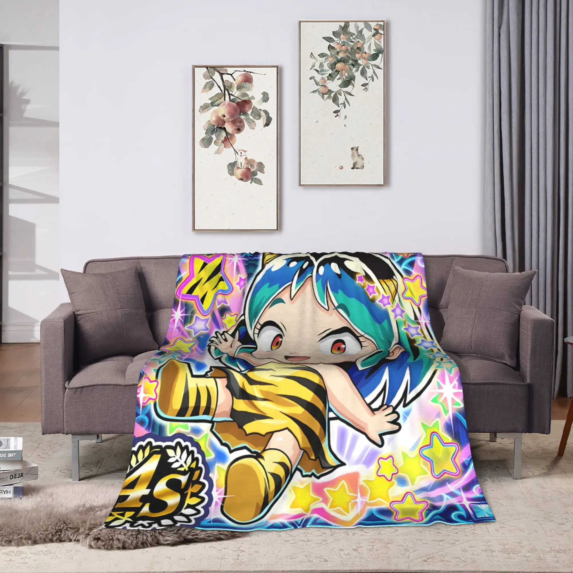 Urusei Yatsura Anime Blanket Quality Warm Soft  Bedding Throws Winter Girls Boys Bedroom Fashion Bedspread