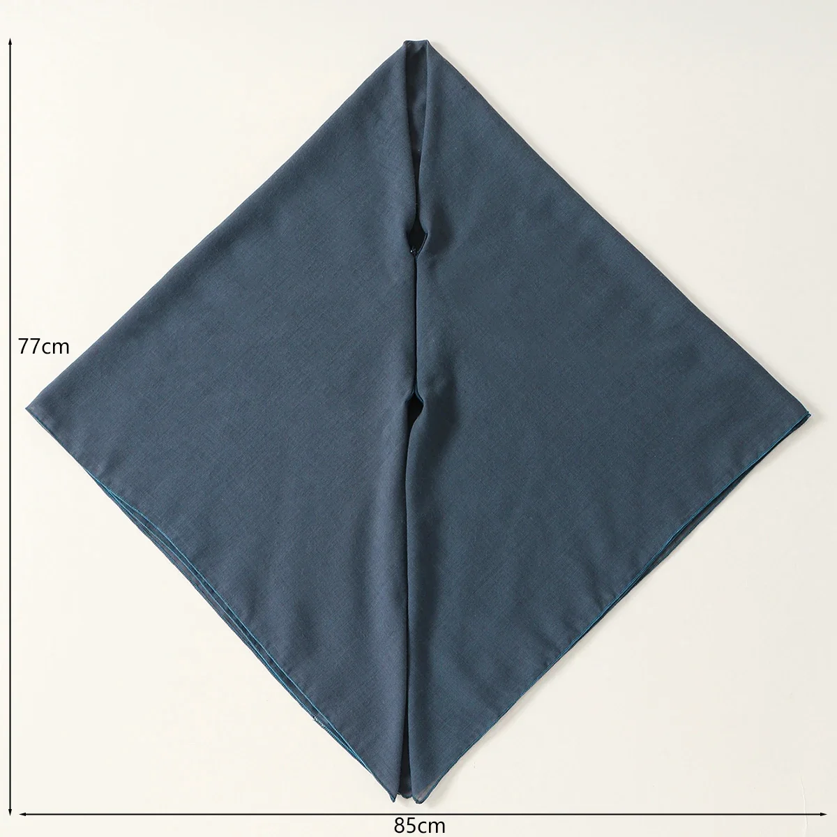 Foulard Hijab instantané en coton et lin pour femme musulmane, avec fermeture éclair, couleur unie, Turban ethnique islamique