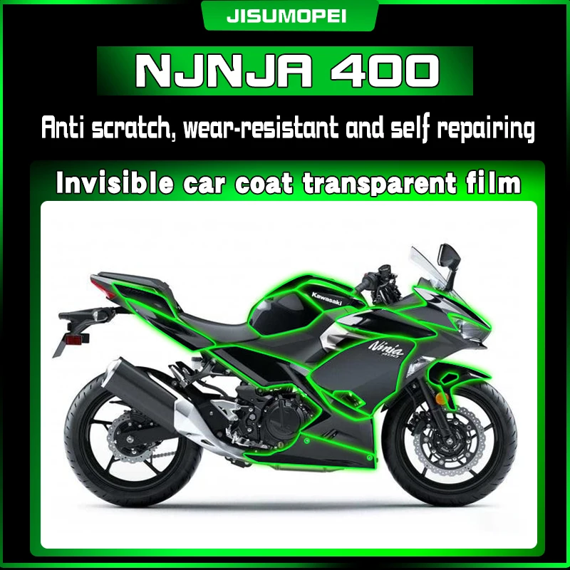 Suitable for Kawasaki NJNJA 400 Invisible Car Coat Paint Surface Body Protection Sticker Anti scratch Self repair TPU Modified A