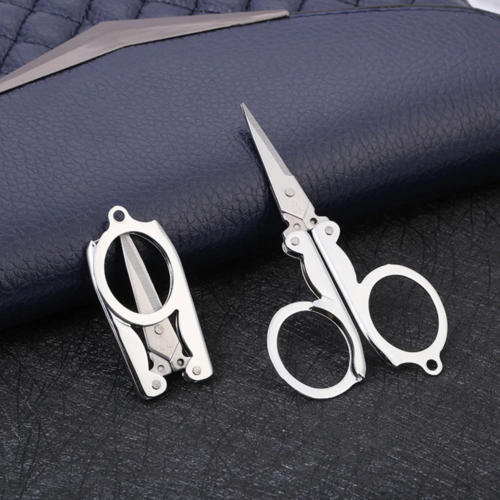 Mini Nail Scissors Portable Travel Multifunctional Stainless Steel Folding Small Scissors Home Mini Thread Scissors image 2
