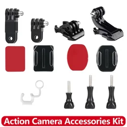 Accessories Kit Sticker Adjustment Arm Screw Base J Hook For GoPro 13 12 11 10 9 8 5 SJCAM AKASO Insta360 DJI Osmo Action Camera