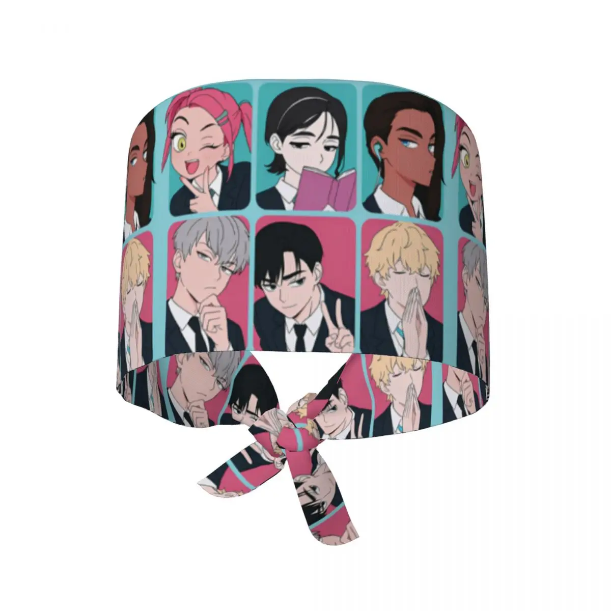 男性女性用ワーキングキャップ エイリアン風景 看護師帽子 調節可能なワークスクラブキャップ スタイリッシュなタイバックデザイン 医療用キャップ