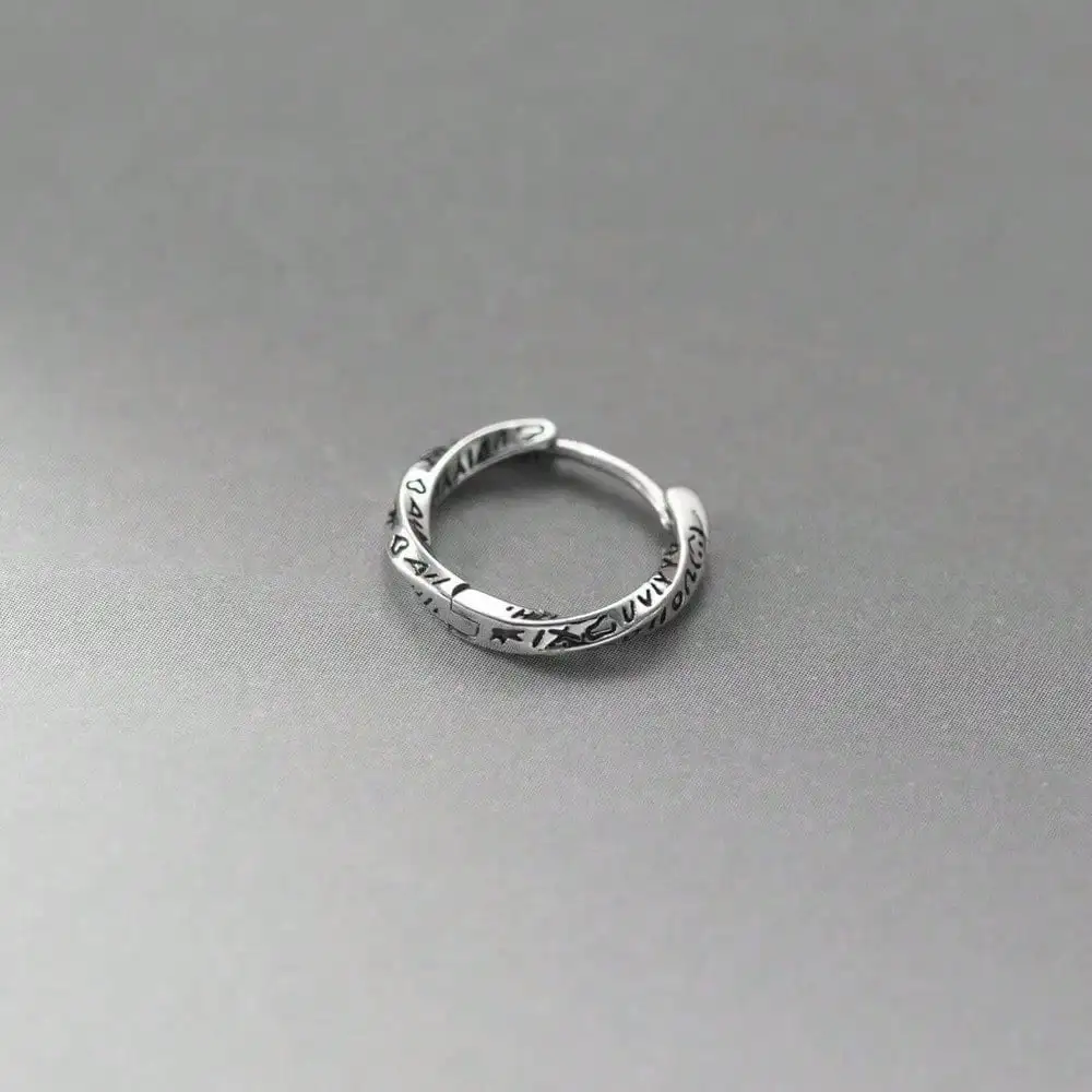 SimpleTwistedHoopEarrings15mm - أقراط فضية خفيفة الوزن للاستخدام اليومي للنساء، مجوهرات بسيطة هيبوالرجيني، فكرة هدية كلاسيكية