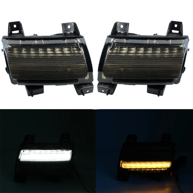 Daytime Running Lights Indicator Turn Signal Lights For Jeep Wrangler JL Sport 2018-2020 LED Fender Turn Lights