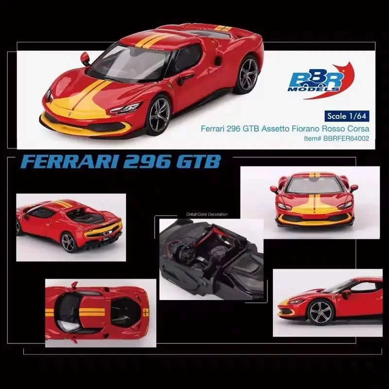 1:64 296 GTB Assetto Fiorano Rosso Corsa Modellino di auto