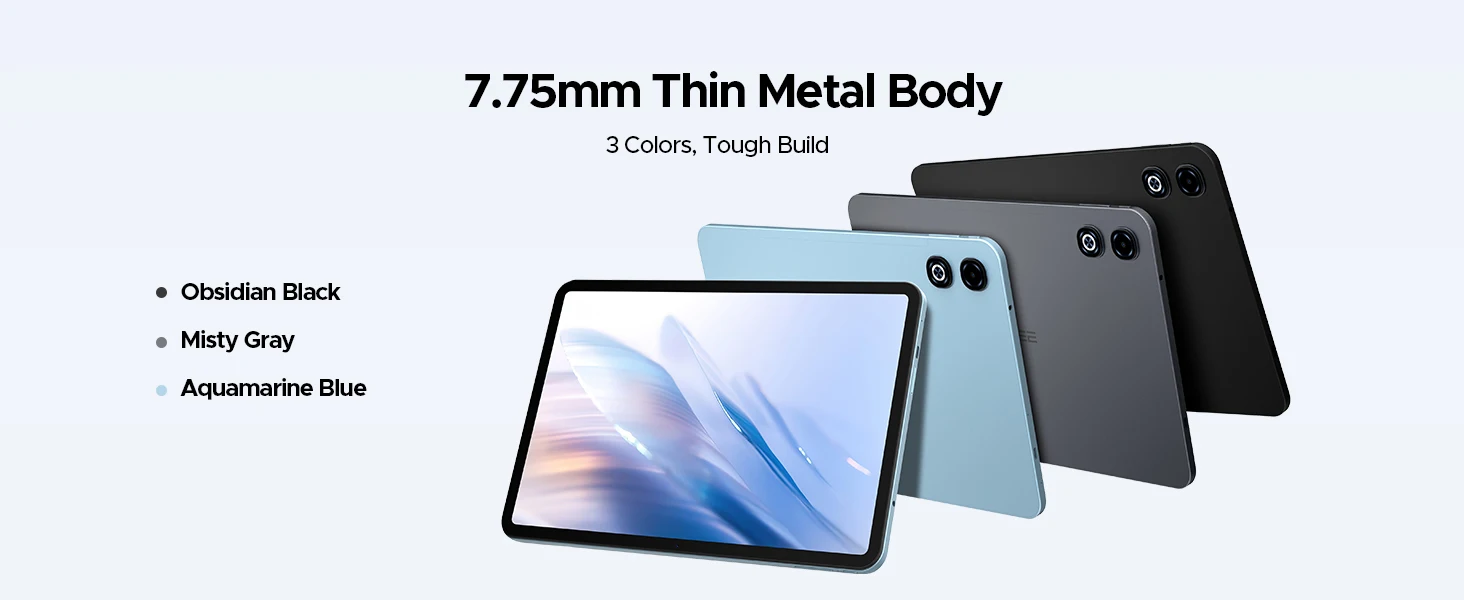 DOOGEE Tab G6 Max Tablet Android 16 32GB+256GB 13.4'' 90Hz Display 11000mAh Battery 7.7mm Ultra-thin UNISOC T7280 Widevine L1