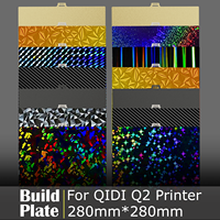 Build Plate for QIDI Q2 Spring Steel Sheet PEI PET Double Siede Printing for carbon fiber qidiq2 3D Printer Heat bed Build Plate