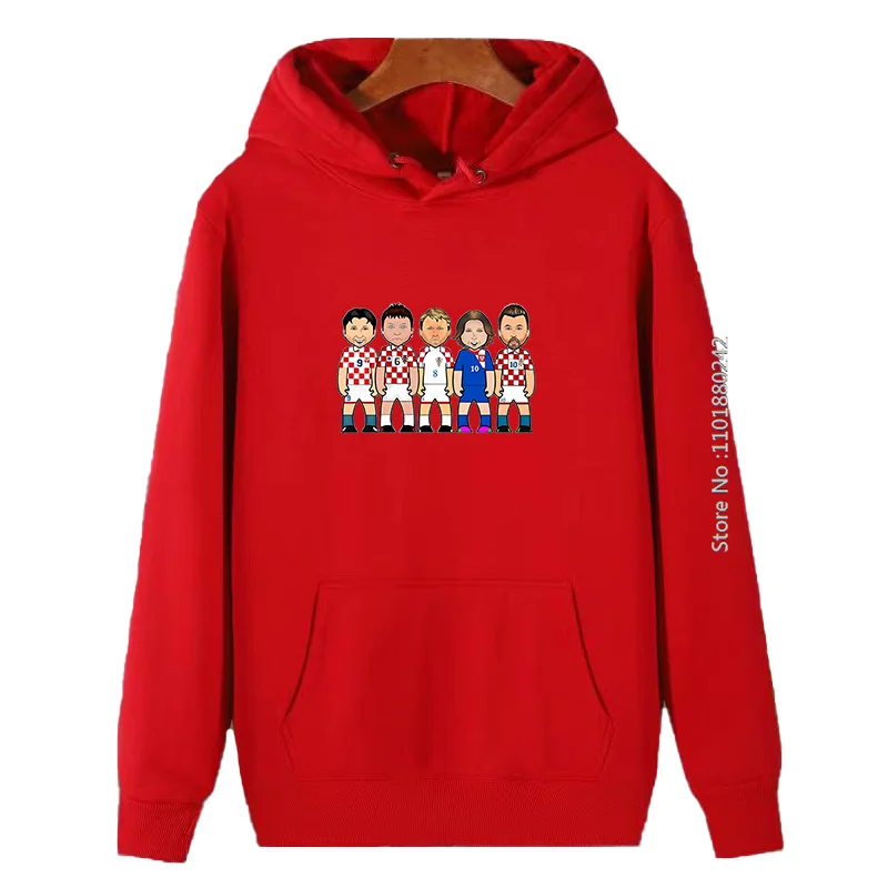 أزياء الرجال الملابس الشتوية Luka Modric Zvonomir Boban الجرافيك قمصان سويت شيرت بقلنسوة جودة عالية جديد في هوديس والبلوزات