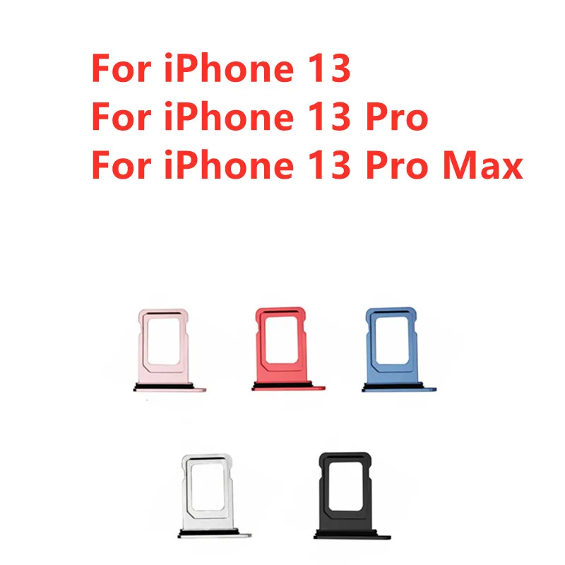 Suporte da bandeja do cartão SIM duplo, Slot Container, Adaptador para iPhone 13 Pro Max